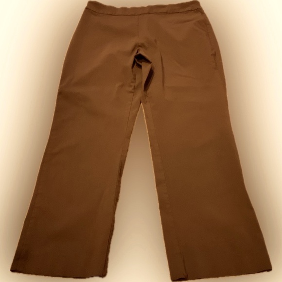 Classic Brown Spandex Blend Women's XL Pants - Picture 2 of 9